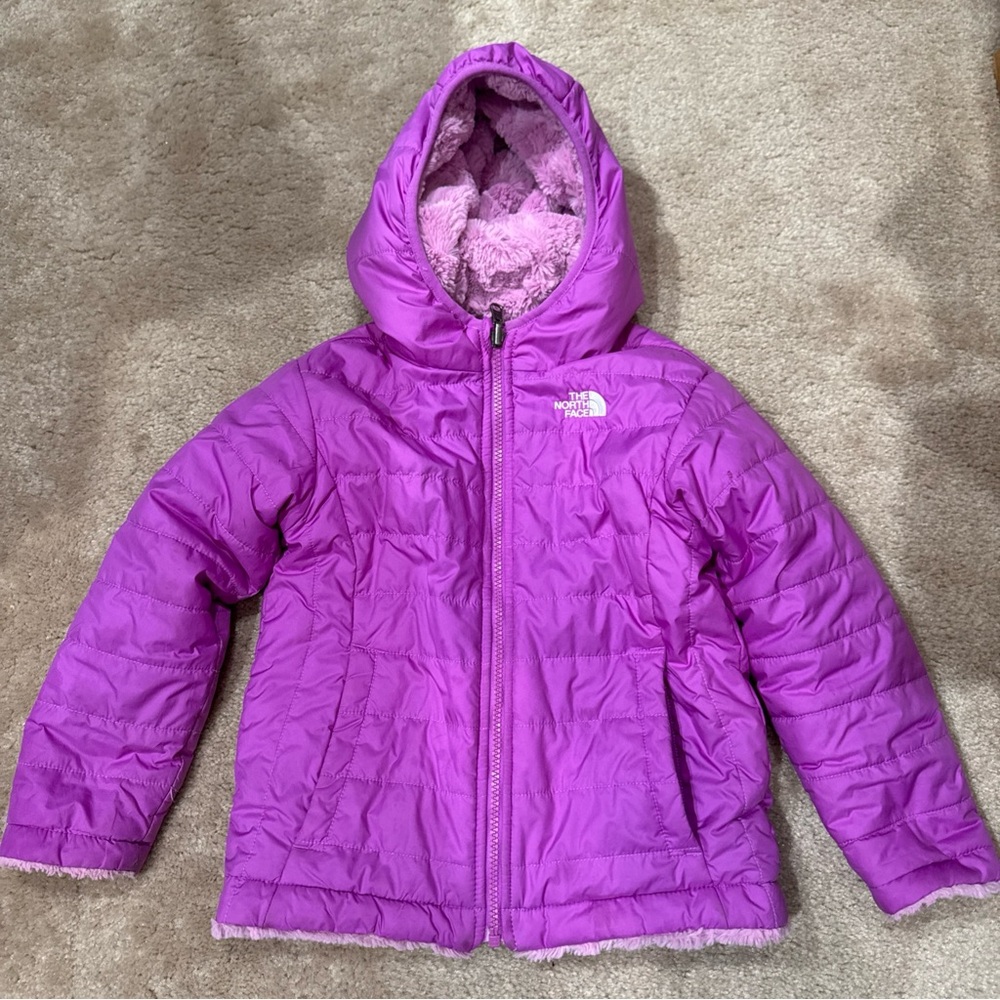The North Face Kids Fuchsia Puffer Jacket 5T